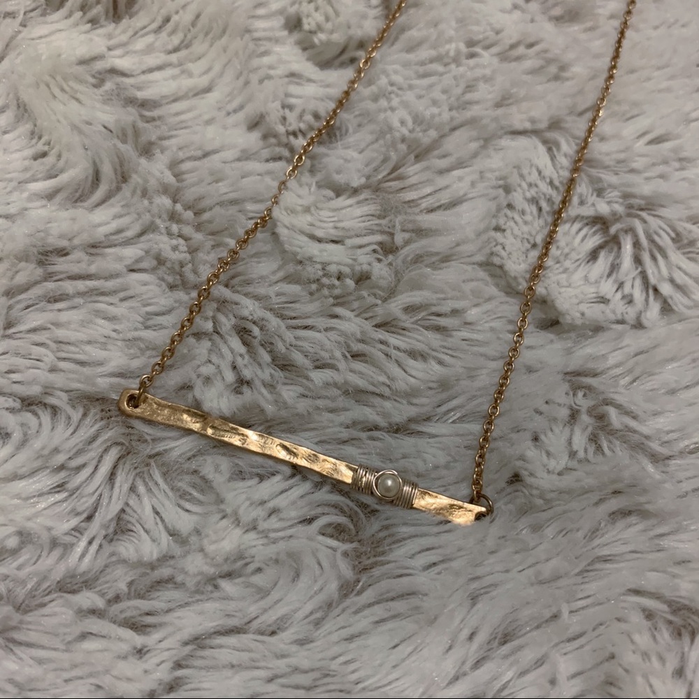 gold bar necklace